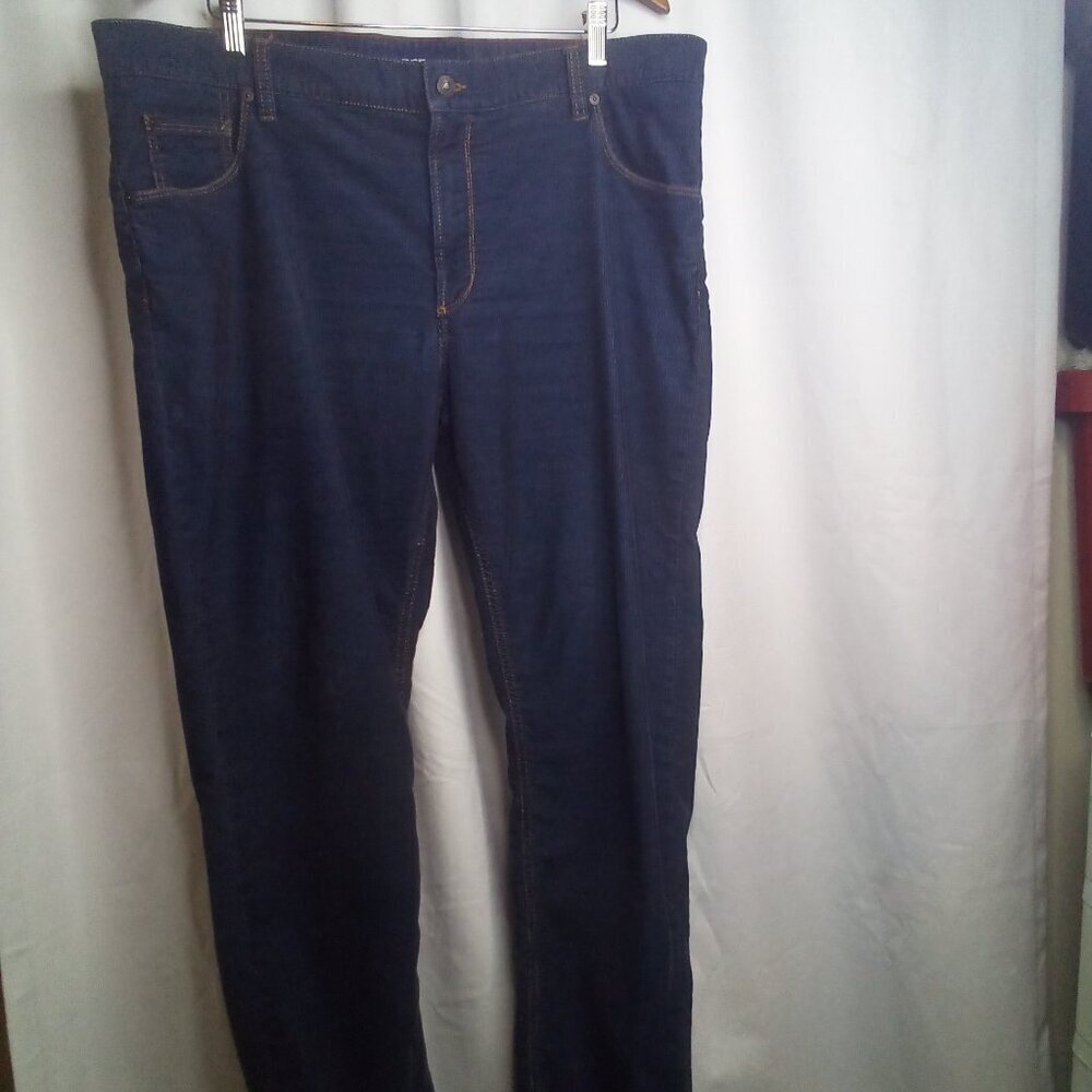 Alberto Corduroy Pants 40 x 34 Modern Fit Straight Blue